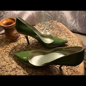 Green Patent Leather heels